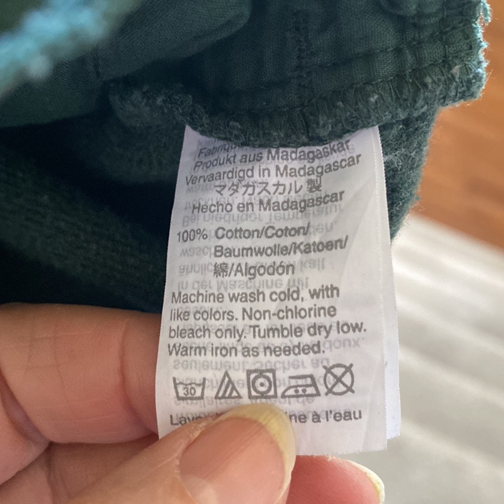 MADEWELL 100% Cotton, Long Sleeve, Small, Green - Picture 6 of 6
